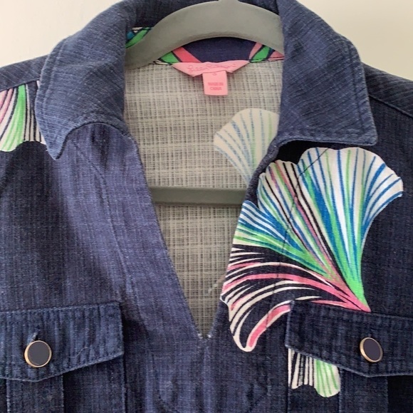 Lilly Pulitzer Gingko Leaves Print Dress 0 - Picture 4 of 10